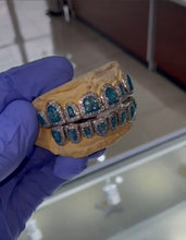 Load image into Gallery viewer, Blue Opal Diamond Grillz