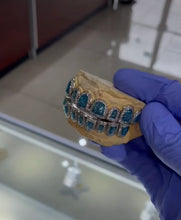 Load image into Gallery viewer, Blue Opal Diamond Grillz